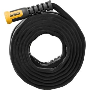DEWALT 100 ft. x 5/8 in. Heavy-Duty Professional Grade Fabric Garden Hose DEWALT 100 ft. x 5/8 in. Heavy-Duty Professional Grade Fabric Garden Hose