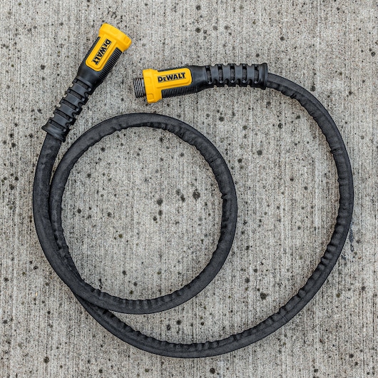 DEWALT 6 ft. x 5/8 in. Heavy-Duty Professional Grade Fabric Garden Hose