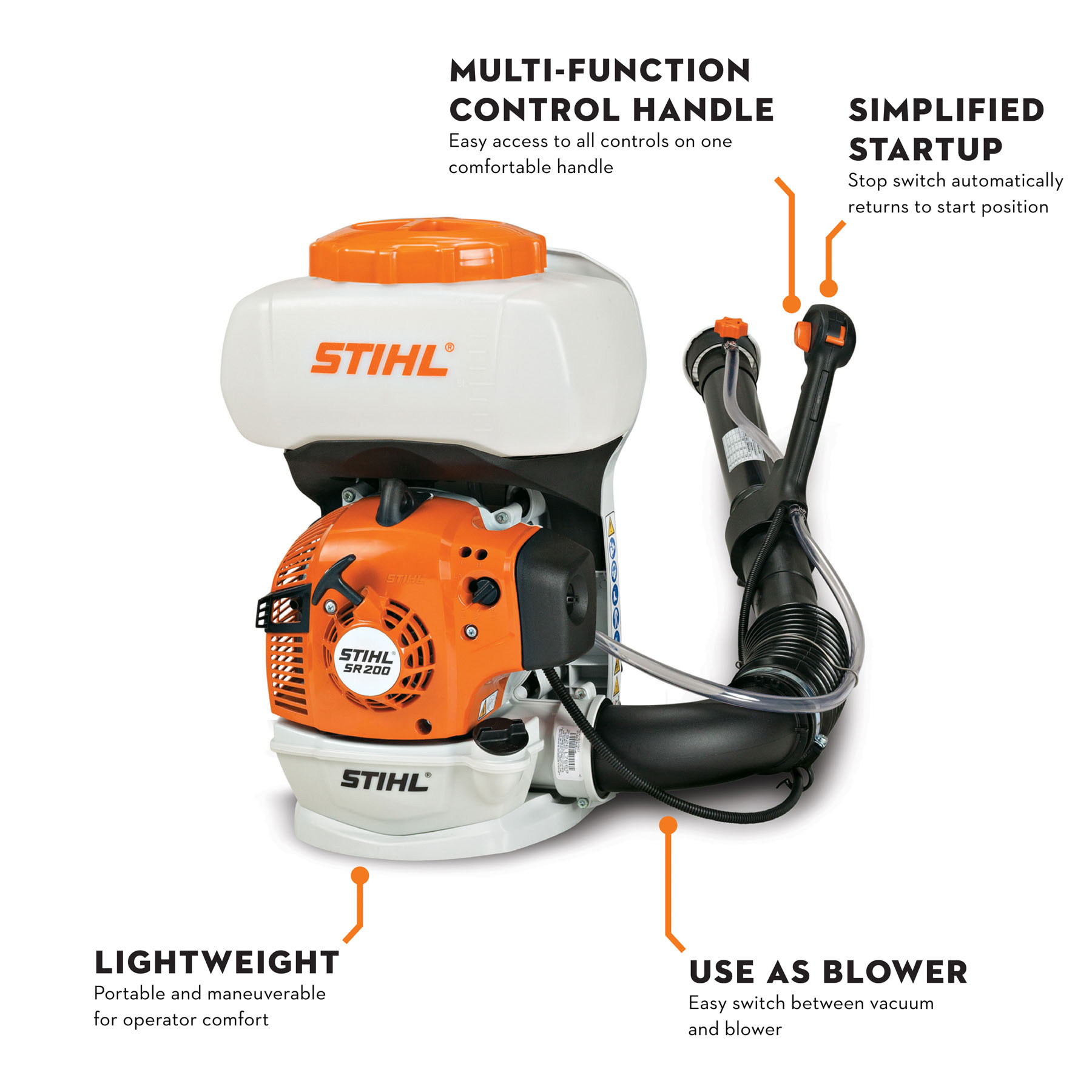 STIHL SR 200 Gasoline Backpack Sprayer
