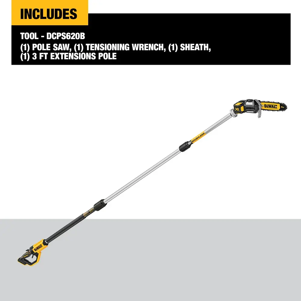 DEWALT® 20V MAX* XR® Brushless Cordless Pole Saw (Tool Only)