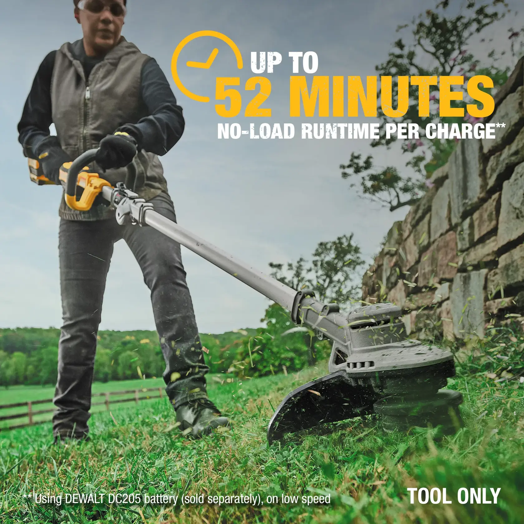 DEWALT® 20V MAX* 14-in. Brushless Cordless Folding String Trimmer (Tool Only)