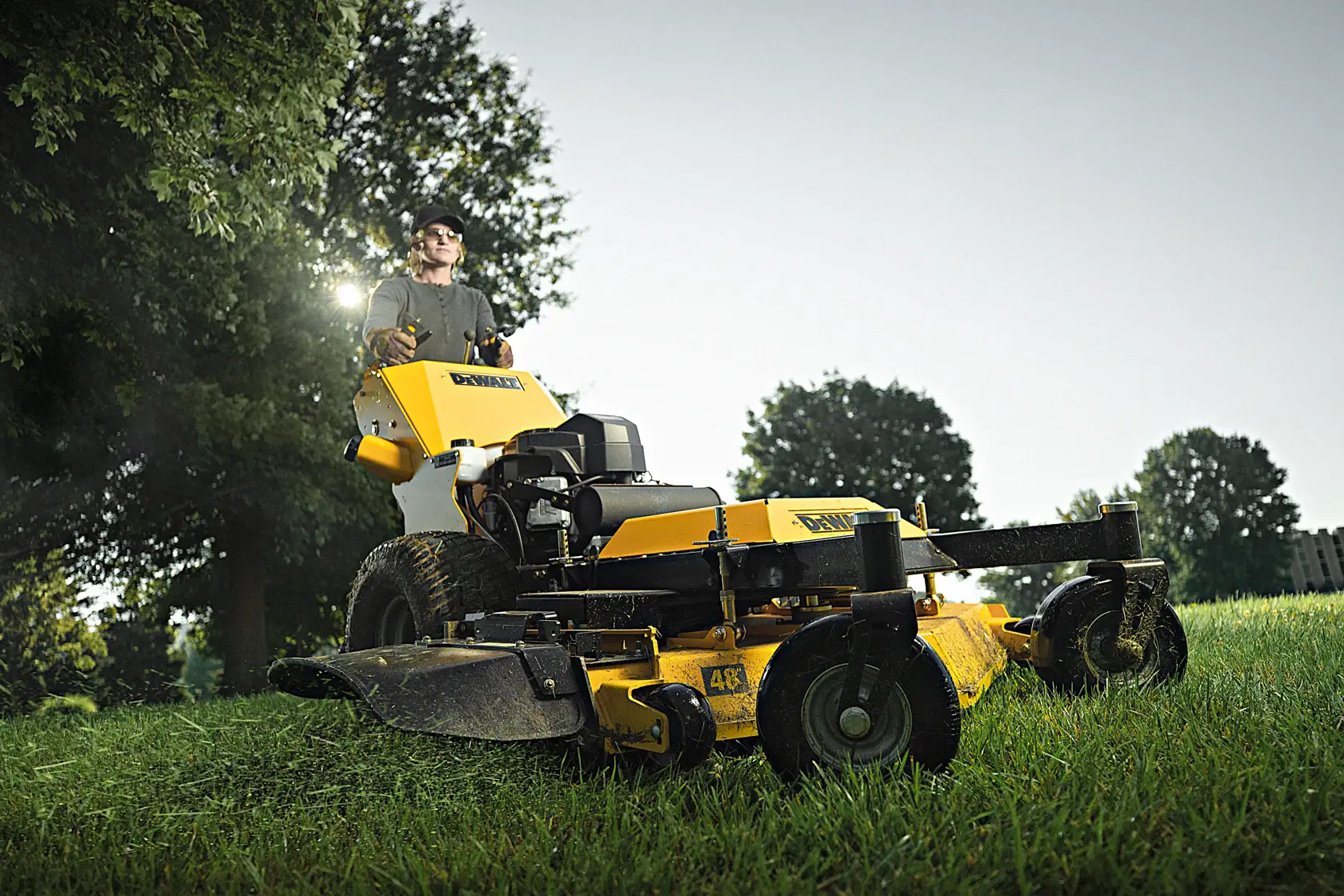 DEWALT® HW48 48 in Kawasaki Gas Hydrostatic Commercial Hydro-Walk Mower (15 HP)