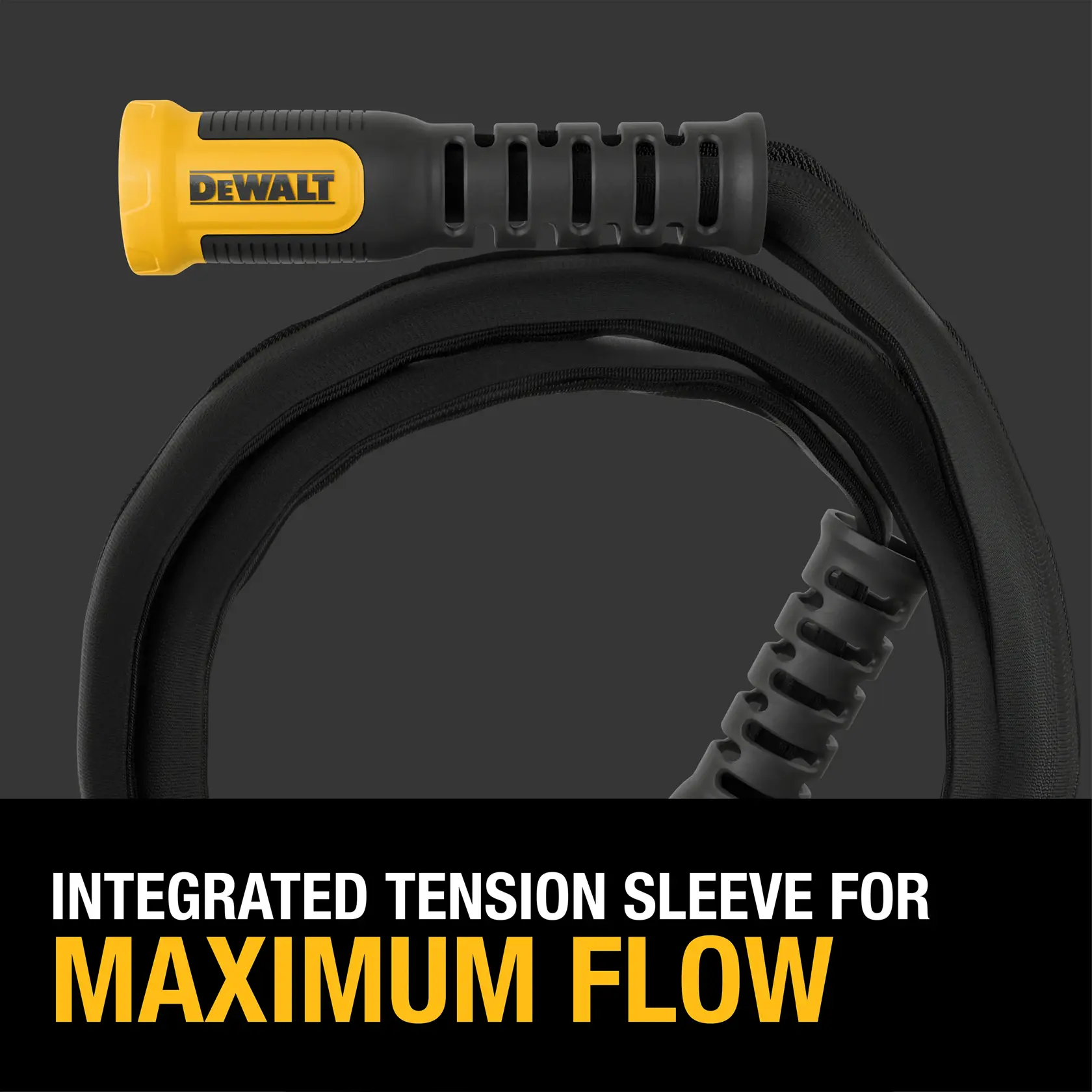 DEWALT® 6 ft. x 5/8-in. Heavy-Duty Professional Grade Fabric Garden Hose